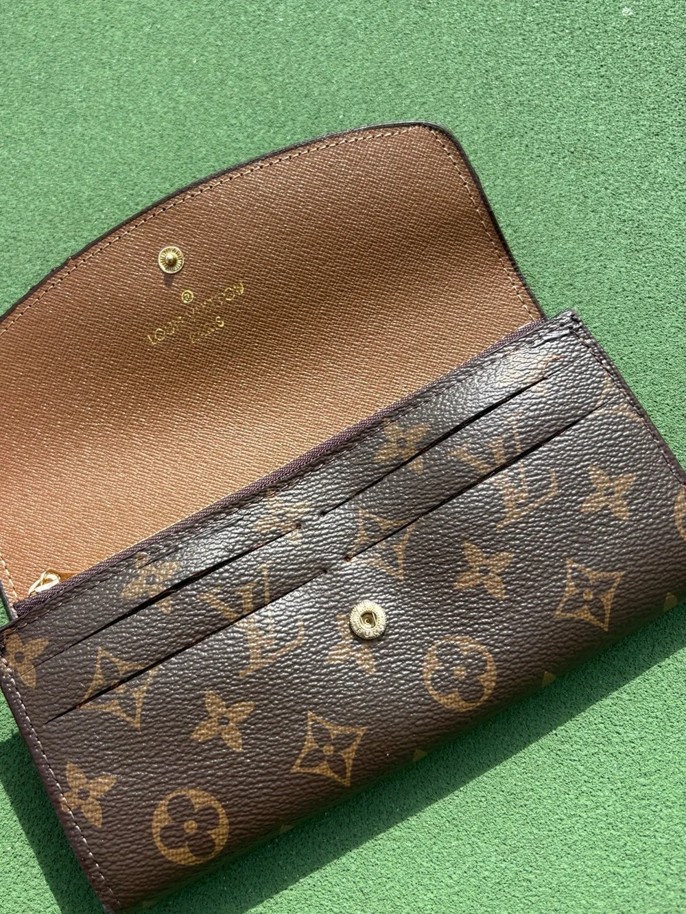Louis Vuitton Brown Monogram Canvas Floral Painted Continental Wallet